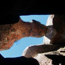 The roof of the cave - 50 meters high
